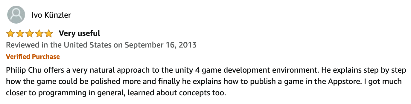 learn unity review